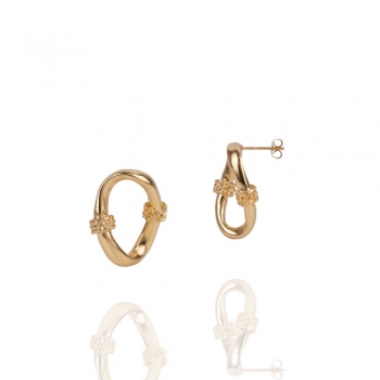 Earring made from brass, goldplated